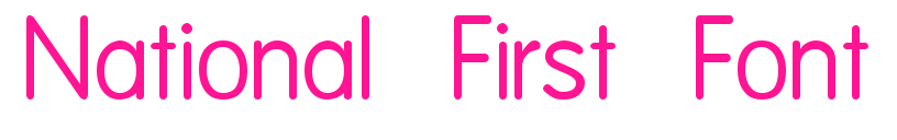 National First Font预览图片