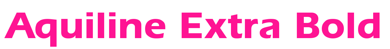 Aquiline Extra Bold预览图片