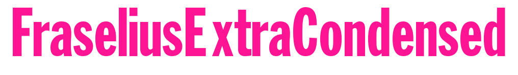 FraseliusExtraCondensed预览图片