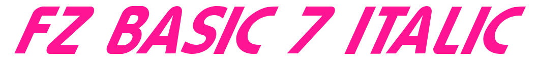 FZ BASIC 7 ITALIC