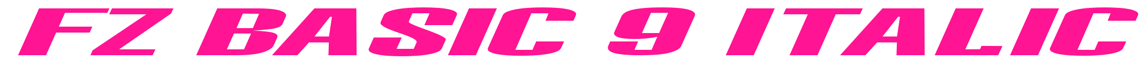 FZ BASIC 9 ITALIC