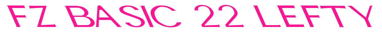 FZ BASIC 22 LEFTY