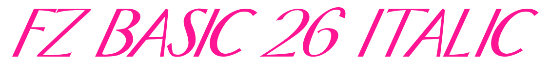 FZ BASIC 26 ITALIC