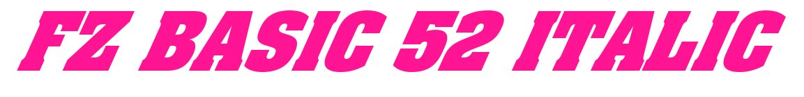 FZ BASIC 52 ITALIC预览图片