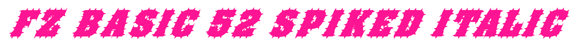 FZ BASIC 52 SPIKED ITALIC预览图片