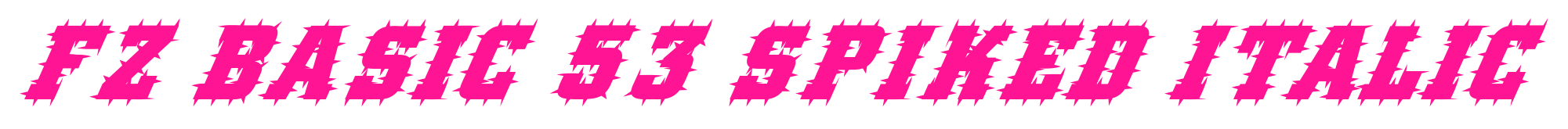 FZ BASIC 53 SPIKED ITALIC