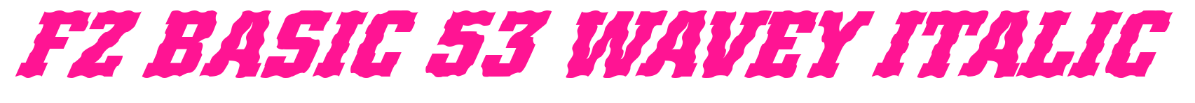 FZ BASIC 53 WAVEY ITALIC预览图片
