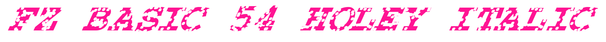 FZ BASIC 54 HOLEY ITALIC预览图片