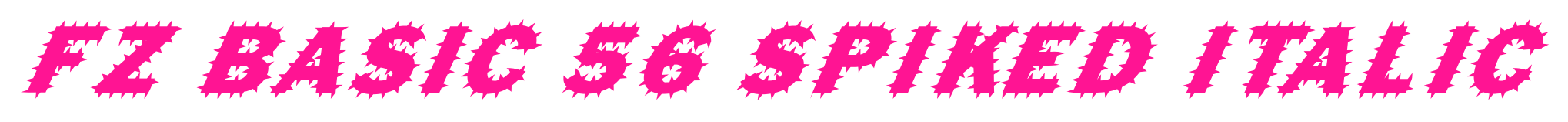 FZ BASIC 56 SPIKED ITALIC预览图片