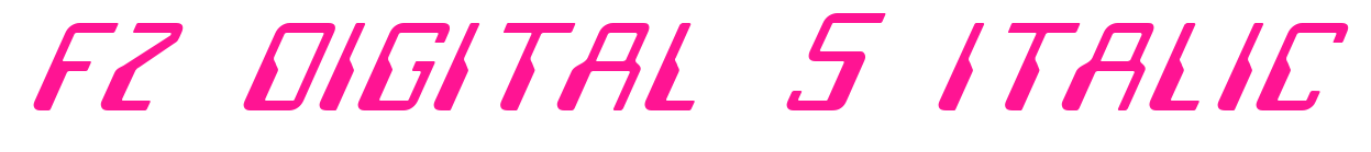 FZ DIGITAL 5 ITALIC预览图片