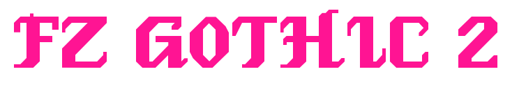 FZ GOTHIC 2预览图片