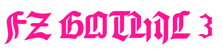 FZ GOTHIC 3预览图片