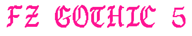 FZ GOTHIC 5预览图片