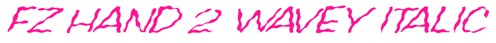 FZ HAND 2 WAVEY ITALIC预览图片