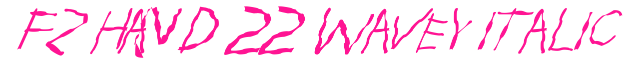FZ HAND 22 WAVEY ITALIC预览图片