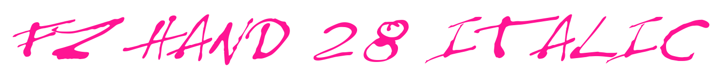 FZ HAND 28 ITALIC