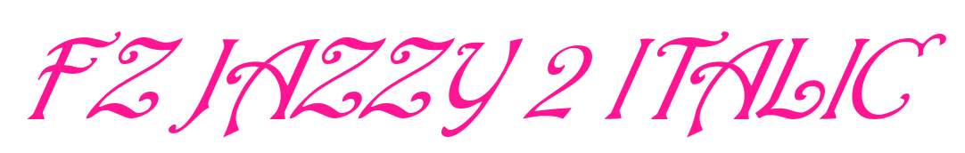 FZ JAZZY 2 ITALIC预览图片