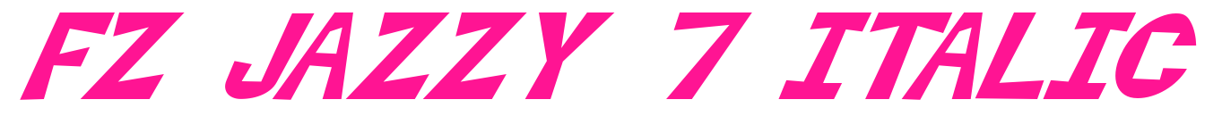 FZ JAZZY 7 ITALIC