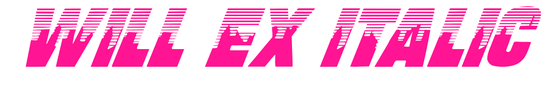 Will Ex Italic预览图片