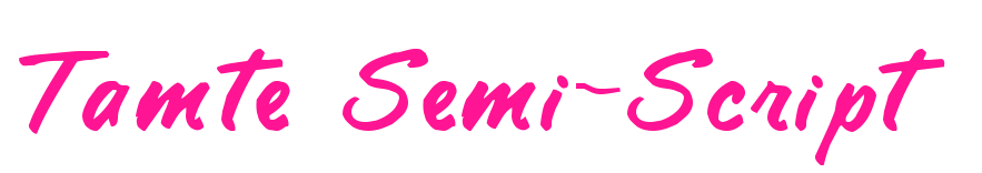 Tamte Semi-Script预览图片
