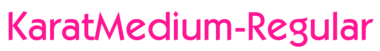 KaratMedium-Regular预览图片