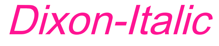 Dixon-Italic预览图片