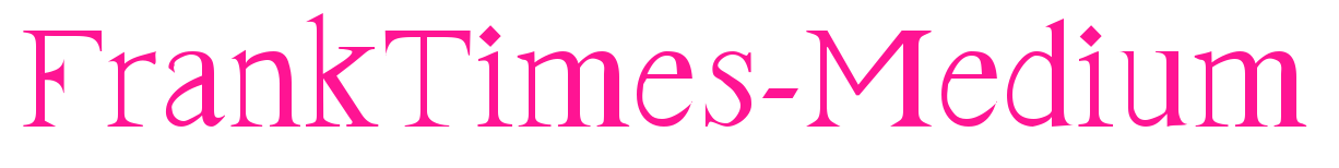 FrankTimes-Medium预览图片