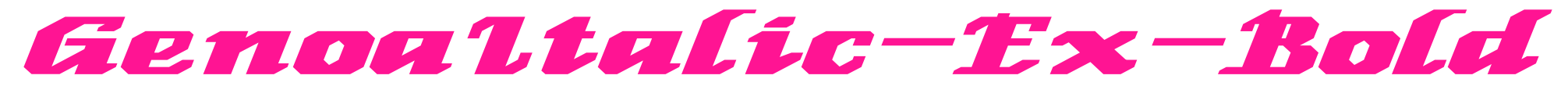 GenoaItalic-Ex-Bold预览图片