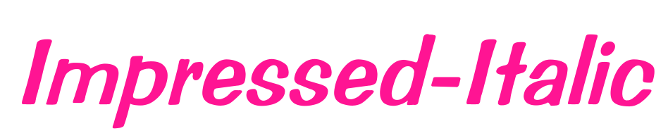 Impressed-Italic预览图片