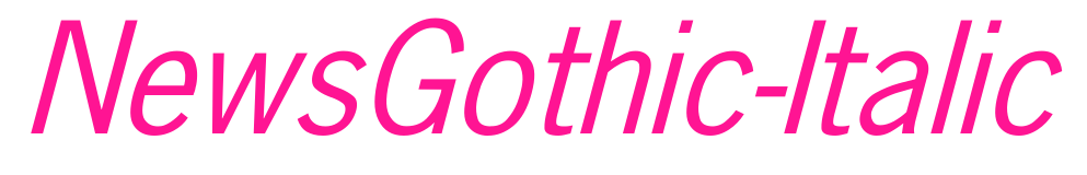 NewsGothic-Italic