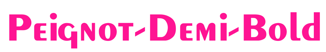 Peignot-Demi-Bold预览图片