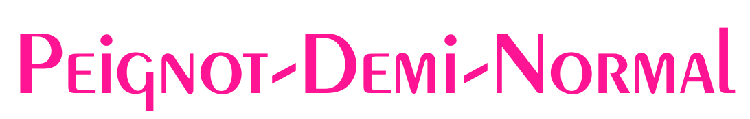 Peignot-Demi-Normal预览图片