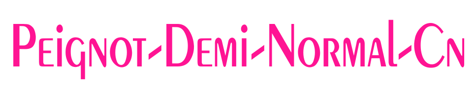 Peignot-Demi-Normal-Cn