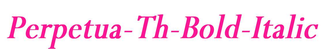 Perpetua-Th-Bold-Italic预览图片