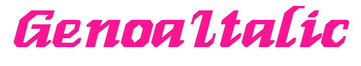 GenoaItalic预览图片