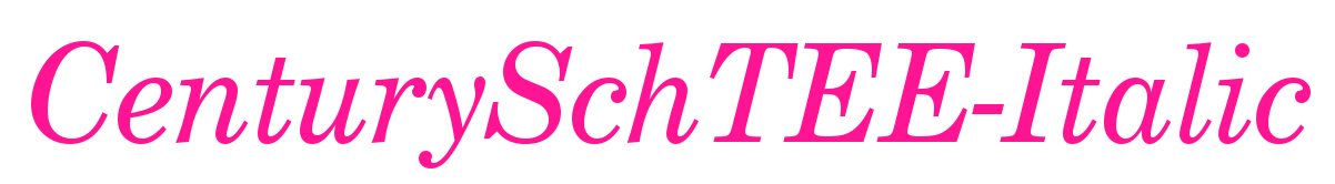 CenturySchTEE-Italic