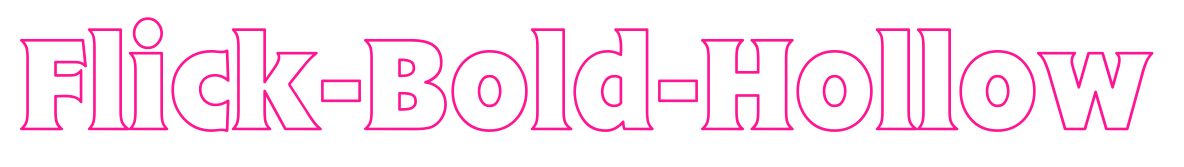 Flick-Bold-Hollow预览图片