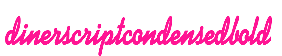 dinerscriptcondensedbold预览图片