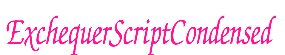 ExchequerScriptCondensed预览图片