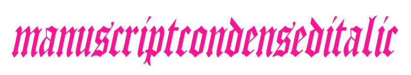 manuscriptcondenseditalic预览图片