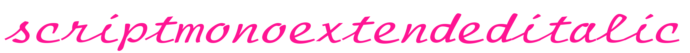 scriptmonoextendeditalic预览图片