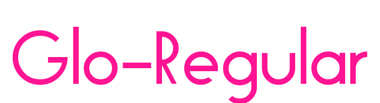Glo-Regular预览图片