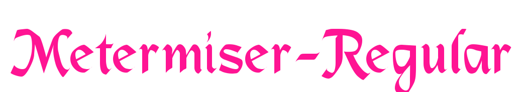 Metermiser-Regular预览图片