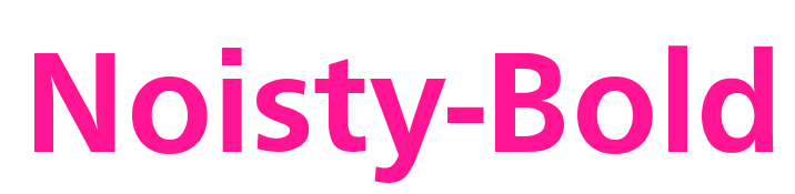 Noisty-Bold预览图片