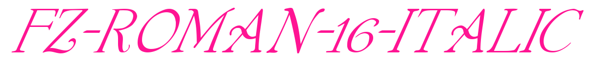 FZ-ROMAN-16-ITALIC