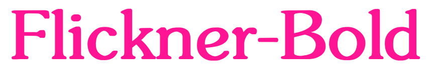 Flickner-Bold预览图片