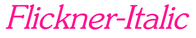 Flickner-Italic预览图片