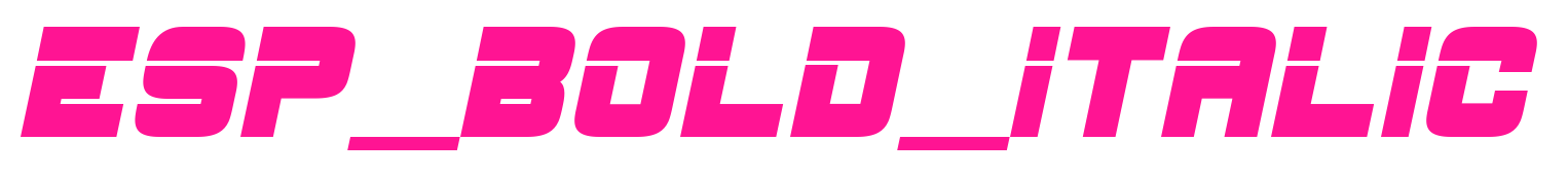 ESP_Bold_Italic预览图片
