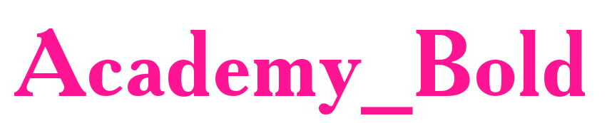 Academy_Bold预览图片