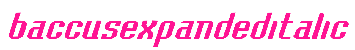 baccusexpandeditalic预览图片